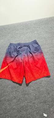 Nike Men's Ombre Gray/Red/Orange Swim Trunks Volley Shorts Size XXL